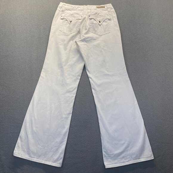 Christopher Blue Womens white mid-rise,Wide leg jean, size 12 - Picture 2 of 12